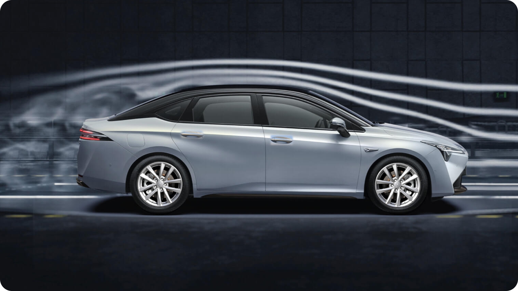 EV-inspired Styling | A closed front face with a coupe design, starship-style headlights, and a connected tail light for full-tech appeal.