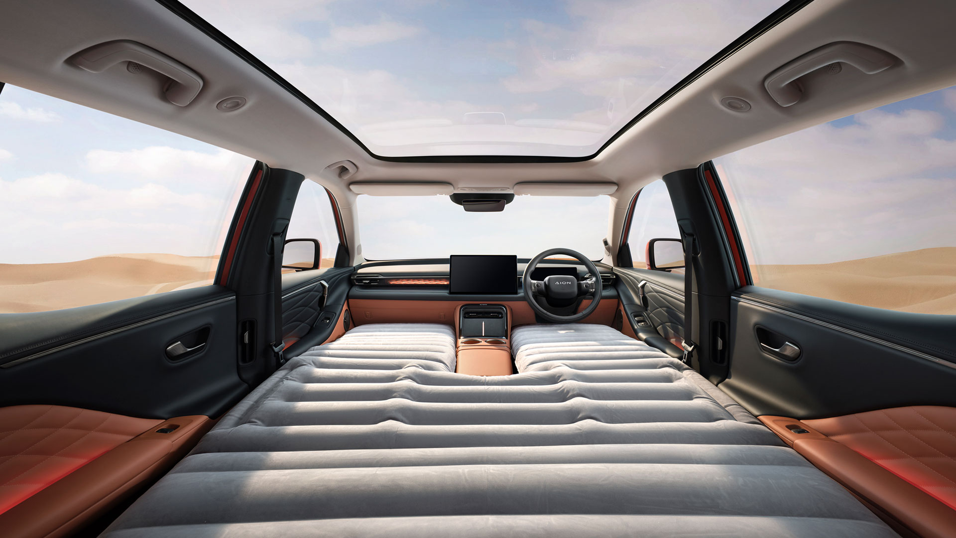 Generous Interior Space | One-Touch Bed Mode for Front Seats